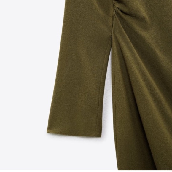 ZARA Pleated Wool Dress BNWT - Picture 4 of 6